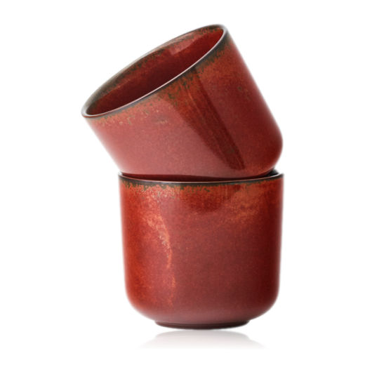 AUDO COPENHAGEN New Norm Cup Red Glazed 2pcs