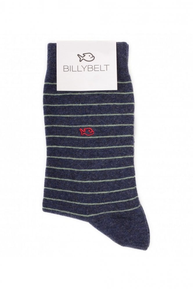 Mens Fancy Socks In Mottled Slate And Green