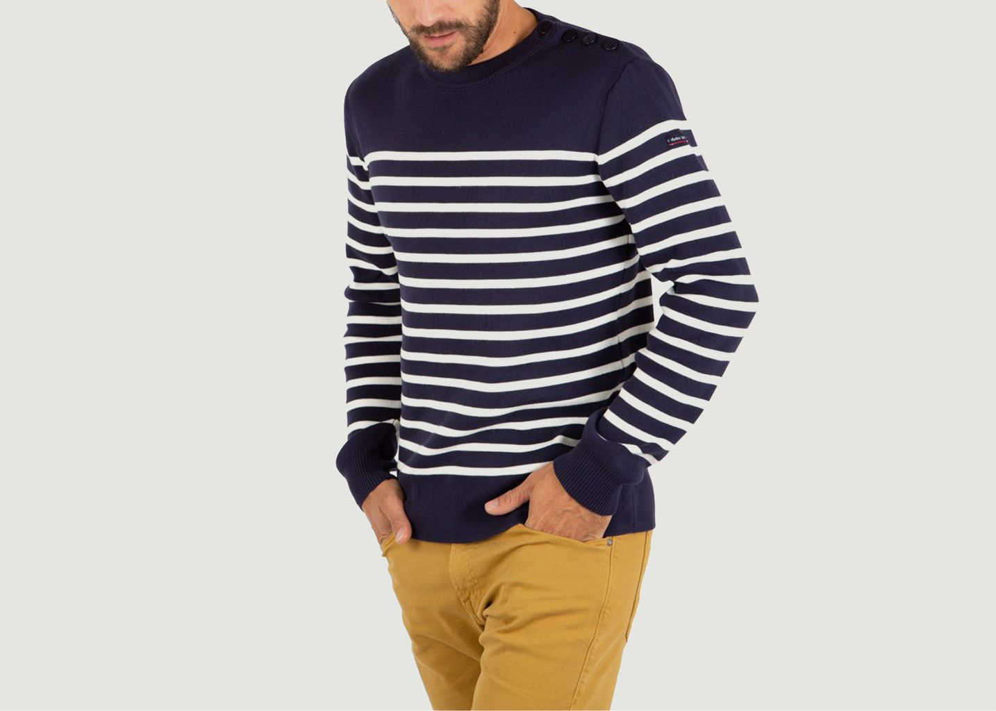 Armor Lux Groix Striped Navy Sweater