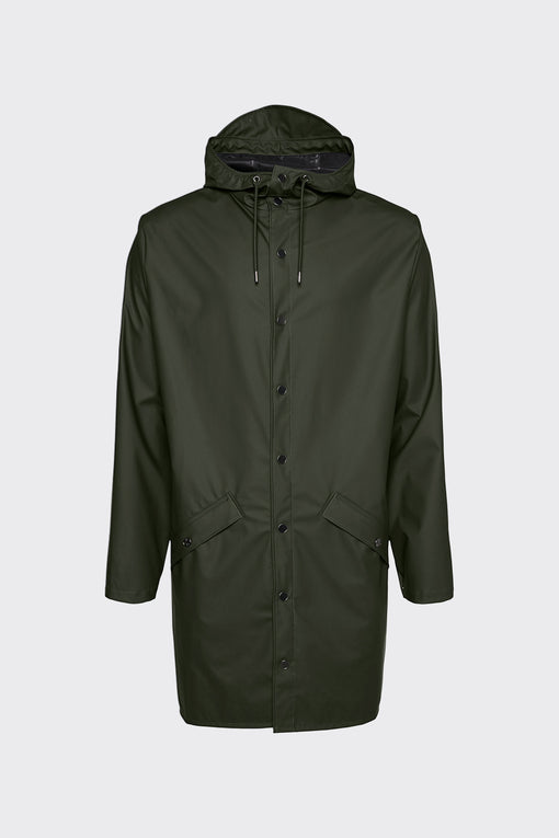 Rains Green Long Jacket 12020