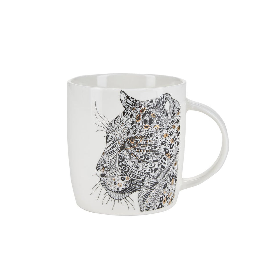 Leopard Mug Embossed with Gold