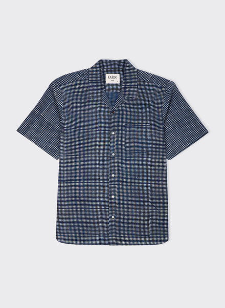 Ayo Shirt - Indigo/Brown