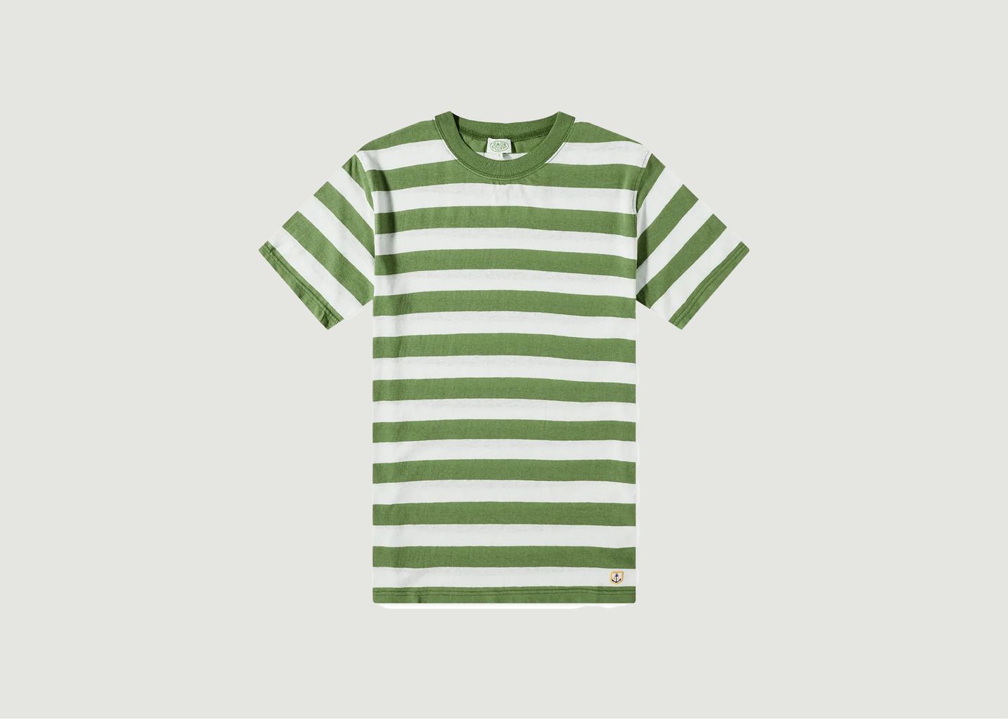 Armor Lux Striped Cotton And Linen Heritage T-Shirt