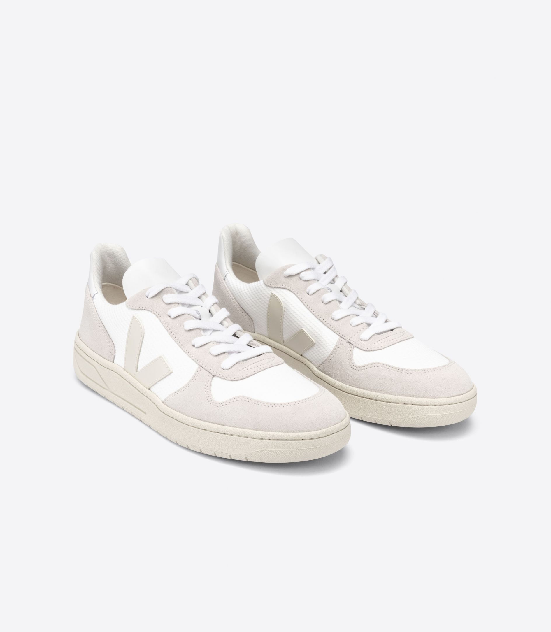 Veja V 10 B-Mesh White Natural Pierre Sneakers 