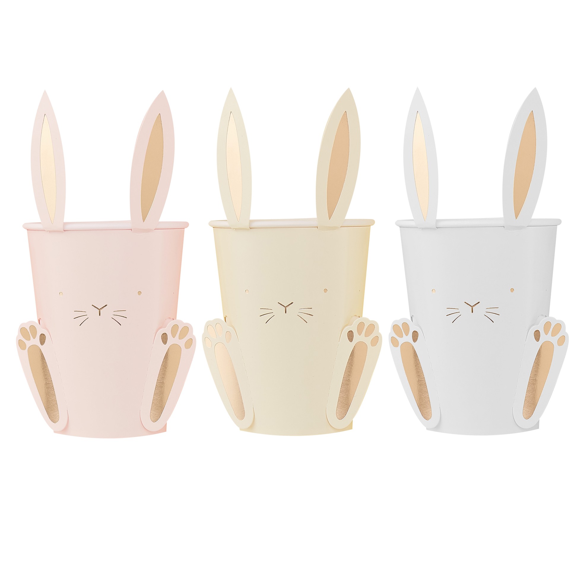 Ginger Ray Easter Bunny Paper Cups With Ears