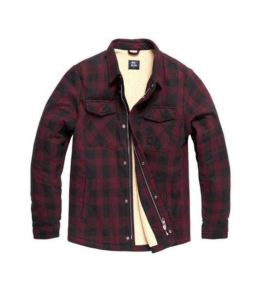 Heavyweight Sherpa Overshirt - Burgundy