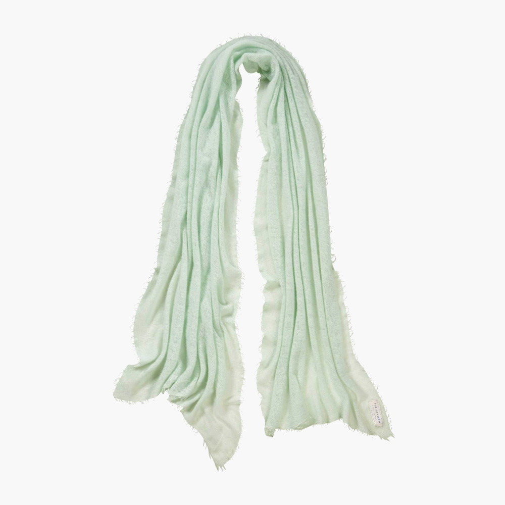 Pur Schoen Hand Felted Cashmere Soft Scarf - Mint + Gift