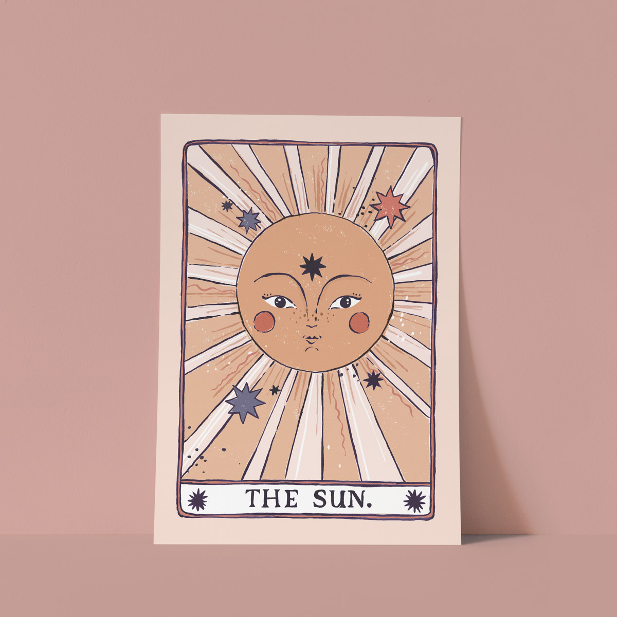 Sister Paper Co Tarot Sun Art Print A5