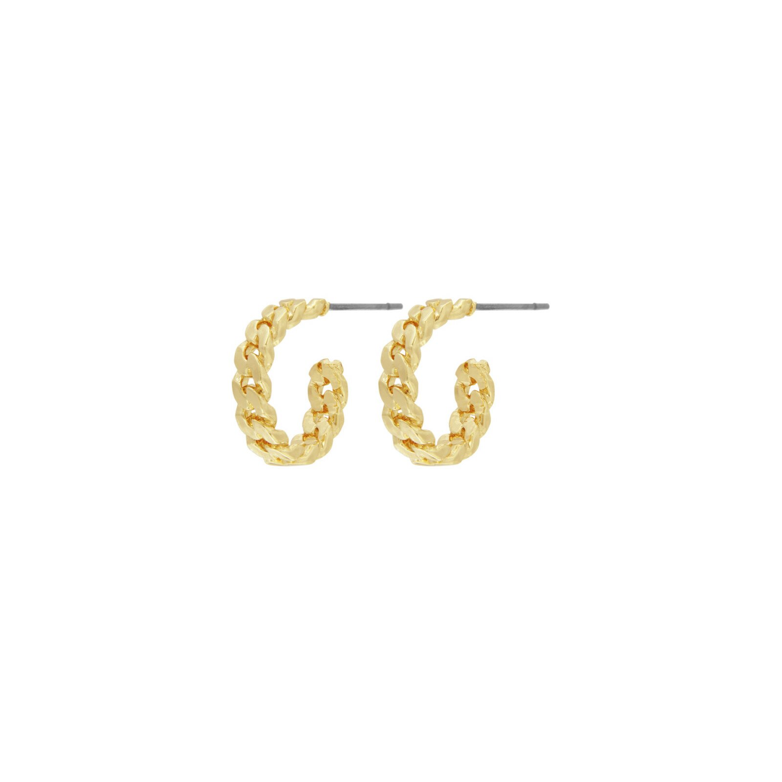 Dansk Smykkekunst Infinity Simple Small Hoop Earrings - Gold Plating 