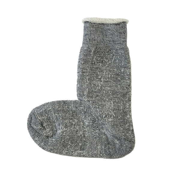 Double Face Crew Socks Mid Grey