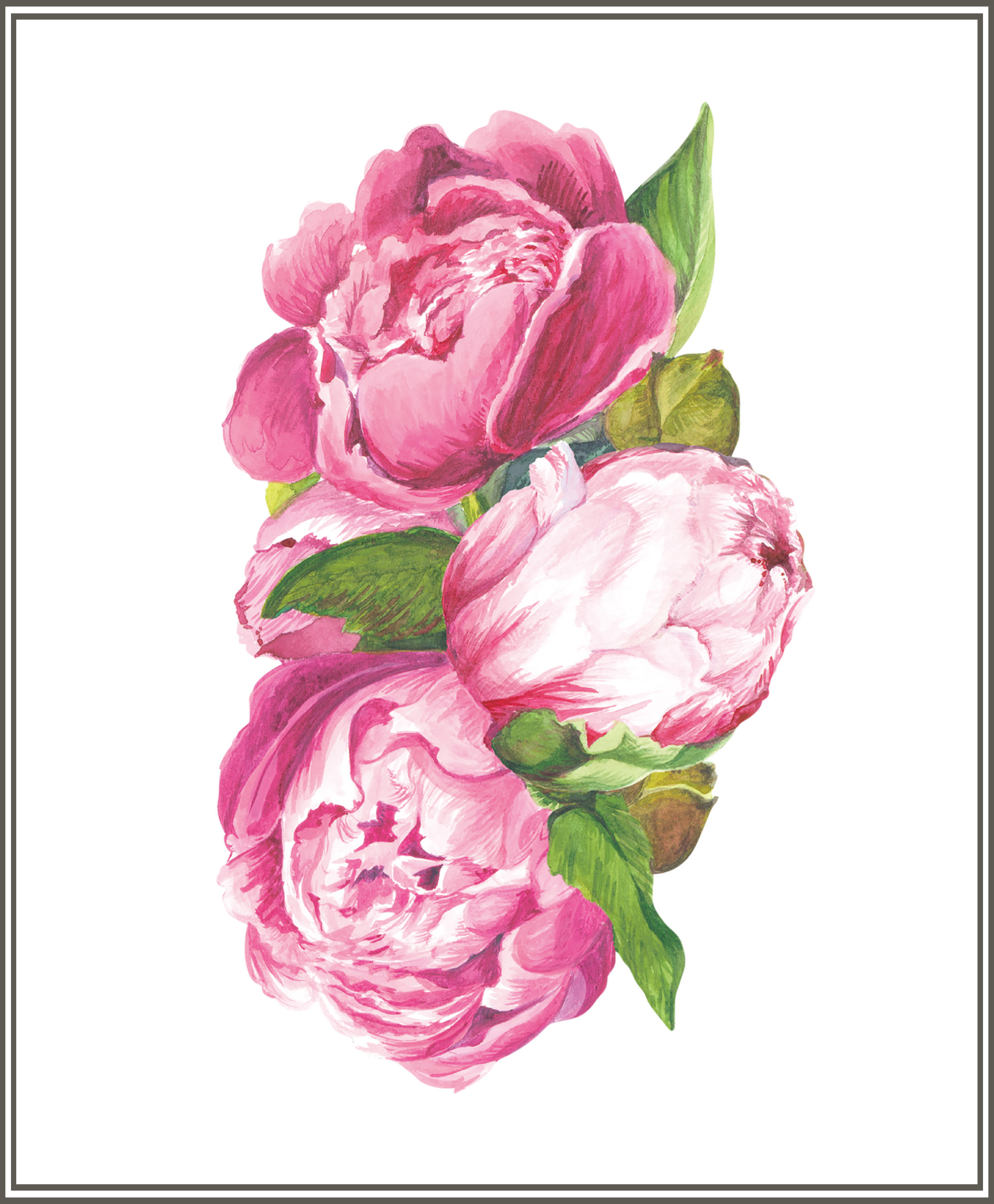 Hester & Cook Peony Table Accents Set Of 12