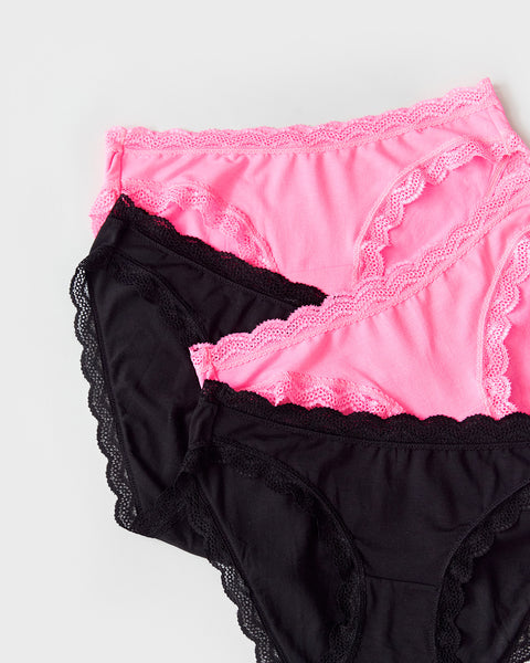 Black And Hot Pink Knicker Box