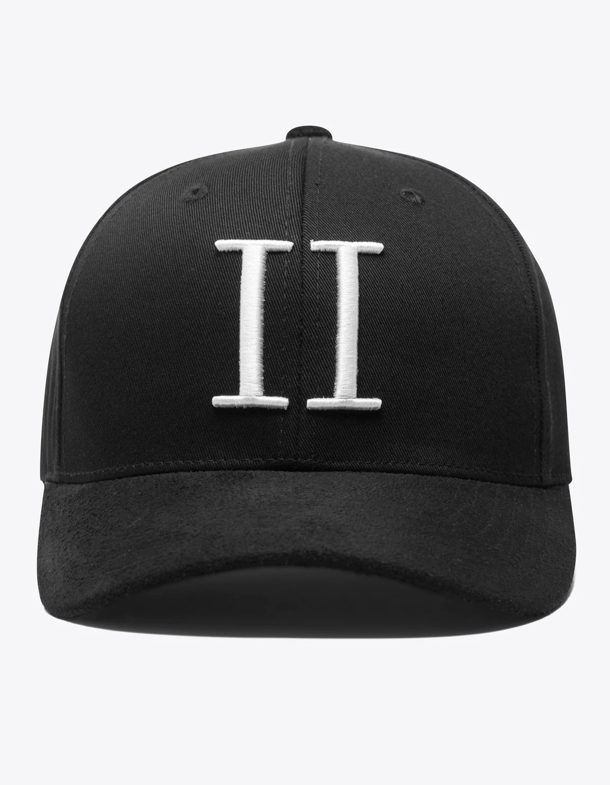 Baseball Cap Suede II - Black / White