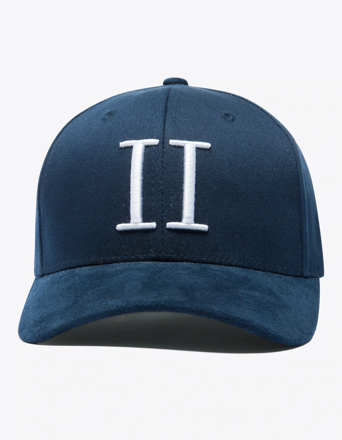 Baseball Cap Suede II - Dark Navy / White