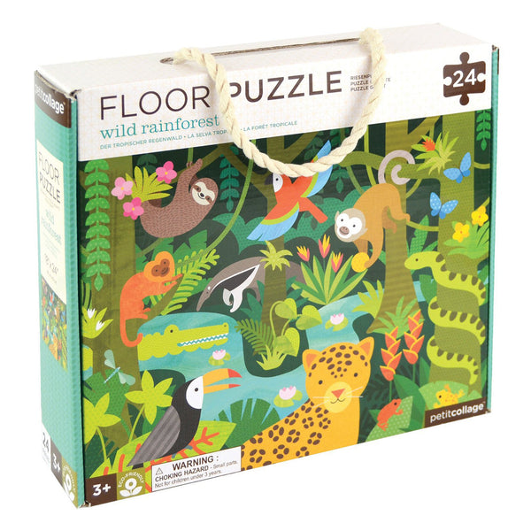 PetitCollage Wild Rainforest 24 Piece Floor Puzzle