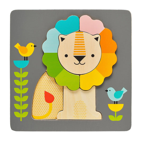 PetitCollage Little Lion Chunky Wood Puzzle