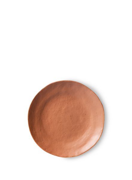 HK Living Bold & Basic Ceramics Side Plate In Brown