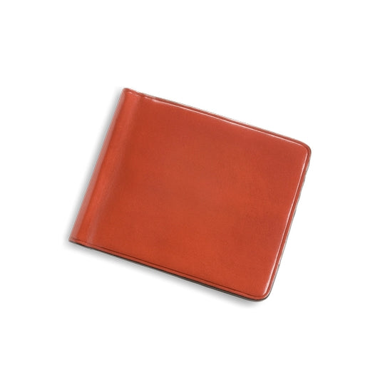 Il Bussetto Bi-Fold Note Clip Wallet - Coral Red