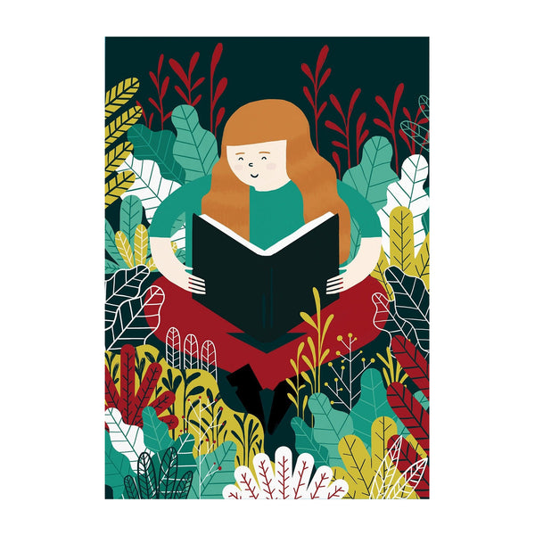 Reading Garden Poster Print 50x70cm