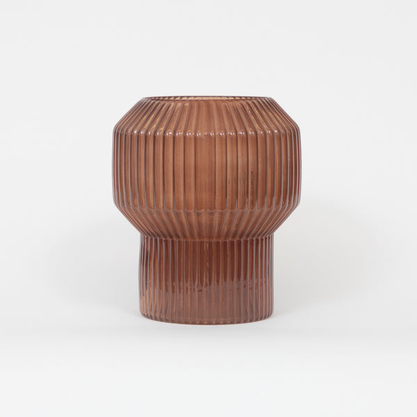 Light & Living Dark Brown Leila Glass Vase