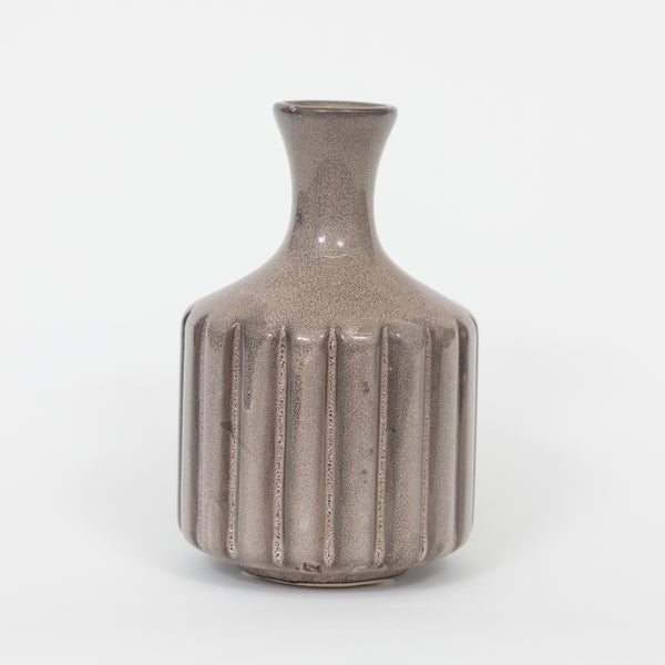 Light & Living Brown Grey Dannee Ceramic Decor Vase