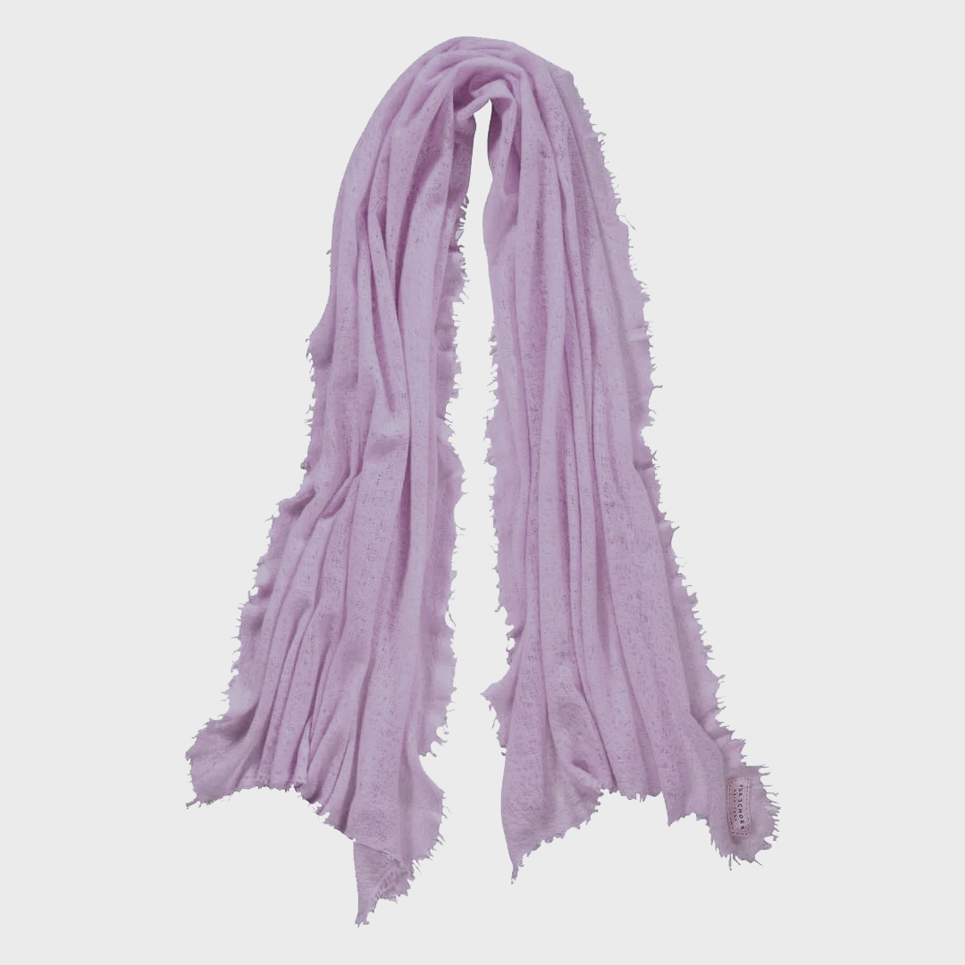 Pur Schoen Hand Felted Cashmere Soft Scarf - Lavender + Gift