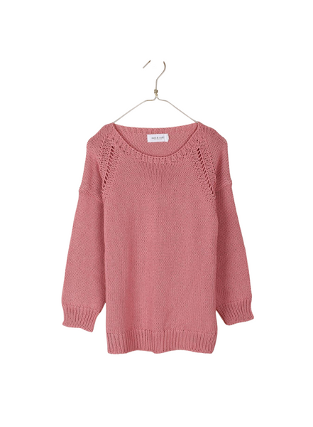 Indi & Cold Recycled Fibre Jumper In Rose Pink