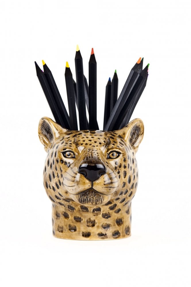 Quail Ceramics Leopard Pencil Pot