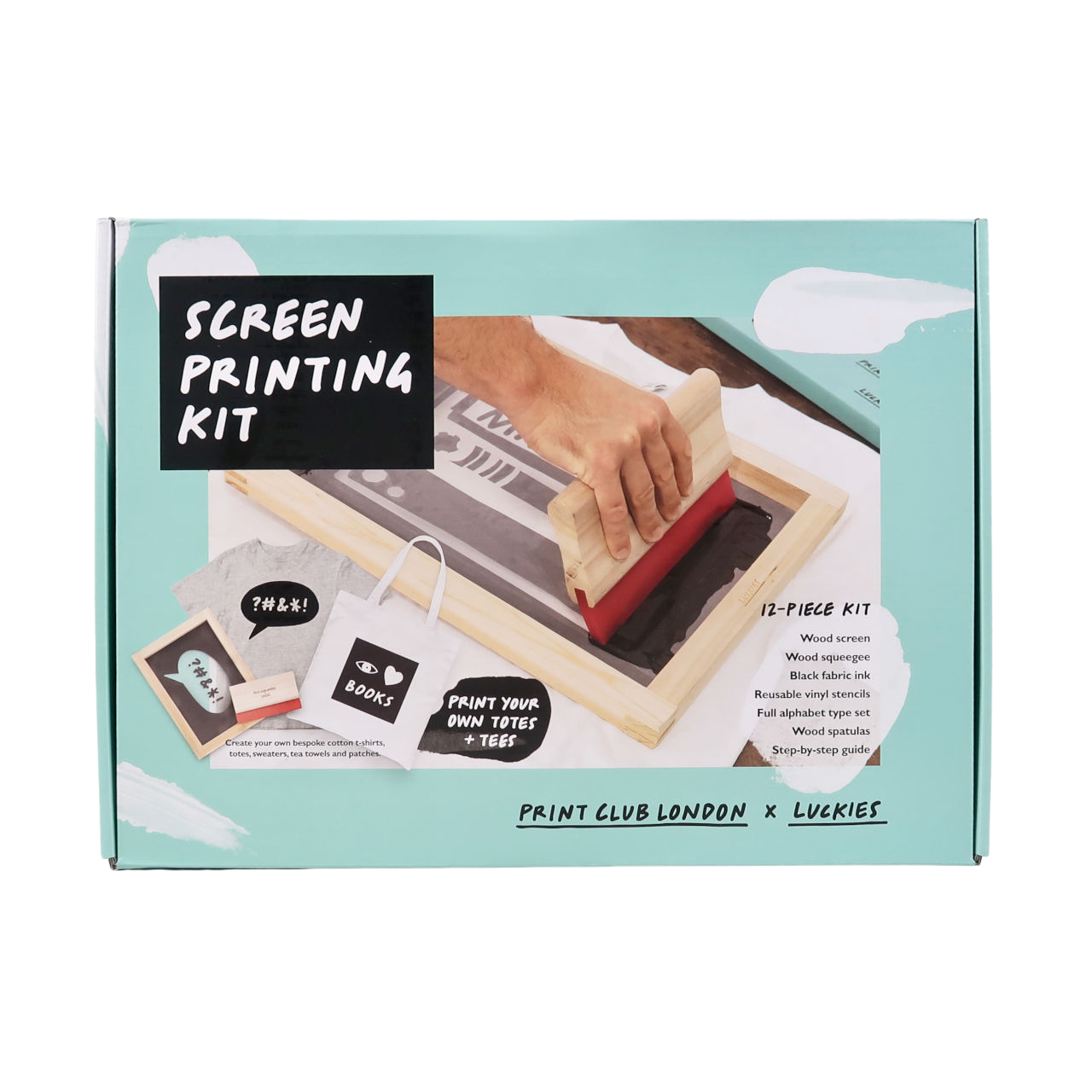 Luckies Of London Screen Printing Kit - Print Club London - Fabric