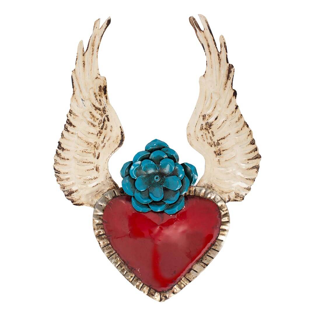 Fantastik San Miguel Winged Colored Heart