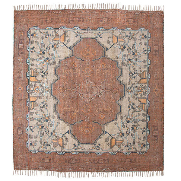 Printed Overtufted Square Rug