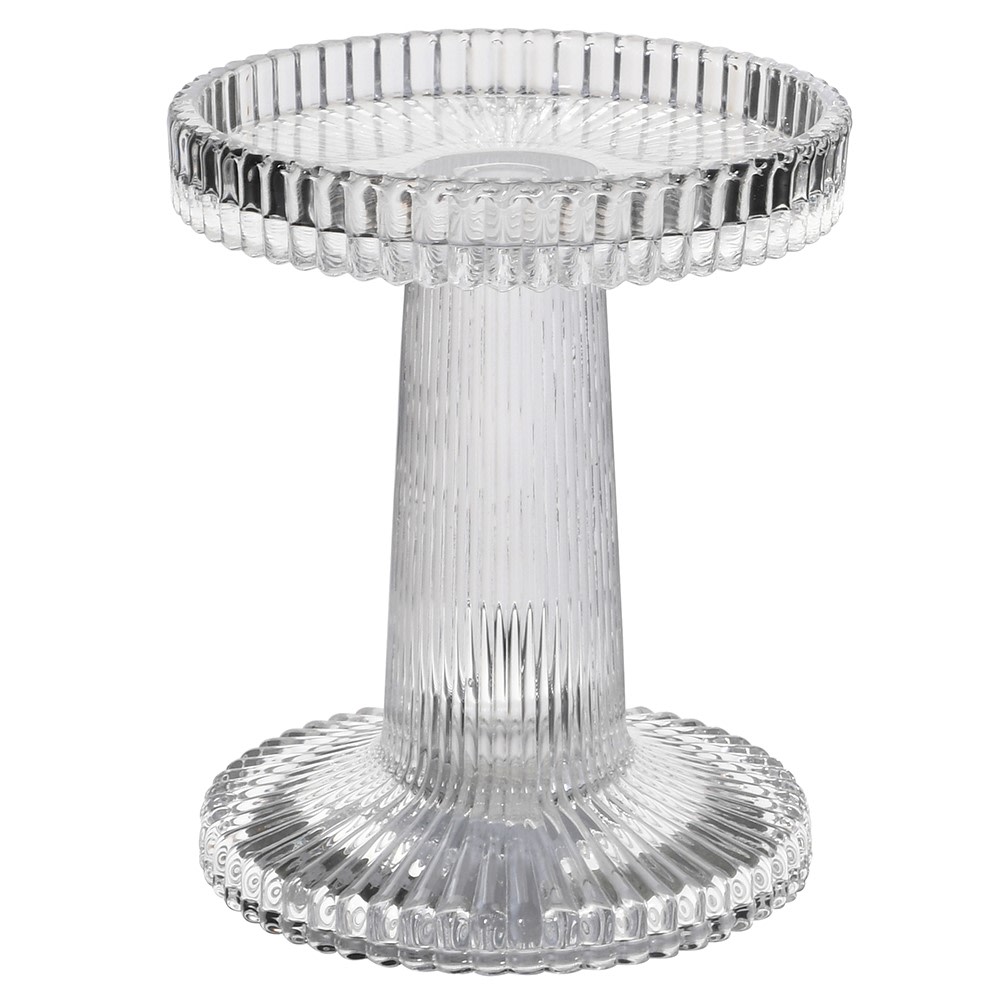 Ribbed Stem Candle Holder