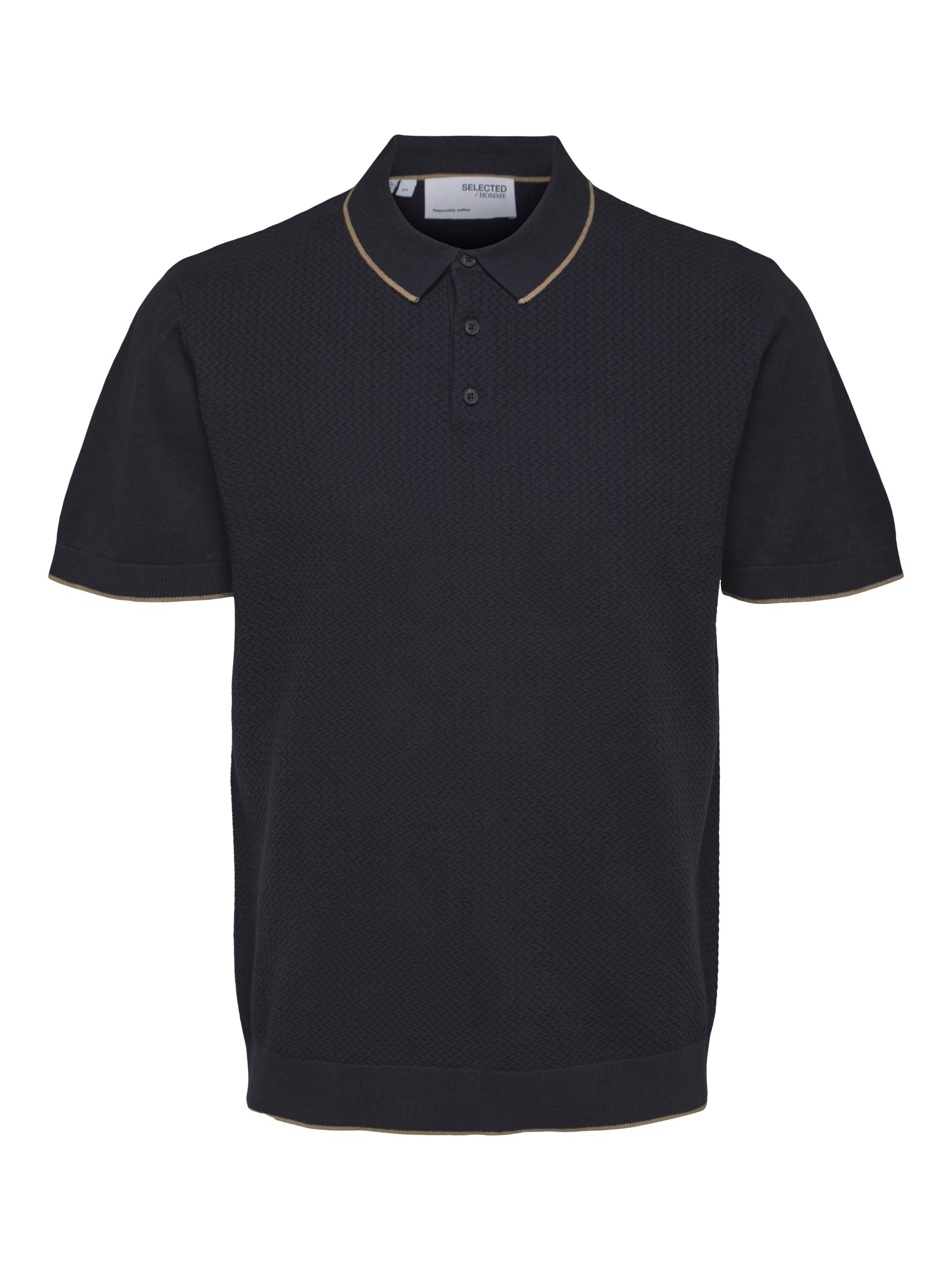 Selected Homme Hank Knitted Polo - Sky Captain 