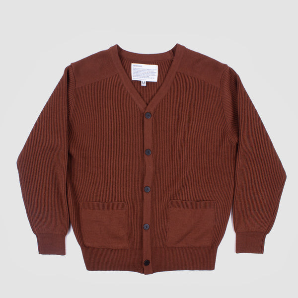 21fw Fisherman Cardigan - Brown