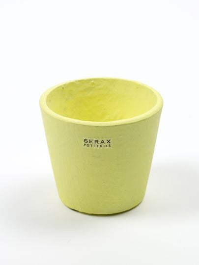Serax Yellow Hand-painted Earthenware Pot - Medium