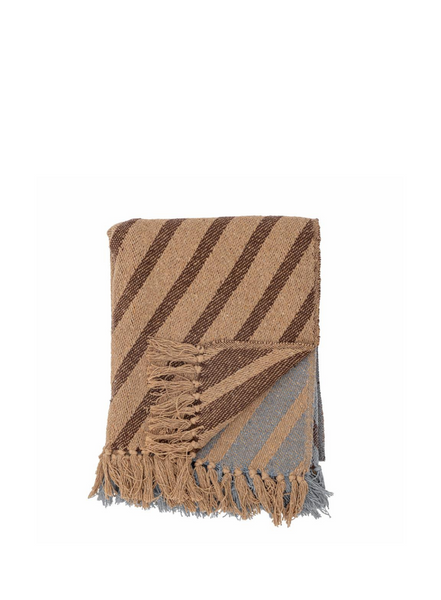 Paw Throw Brown Recycled Cotton