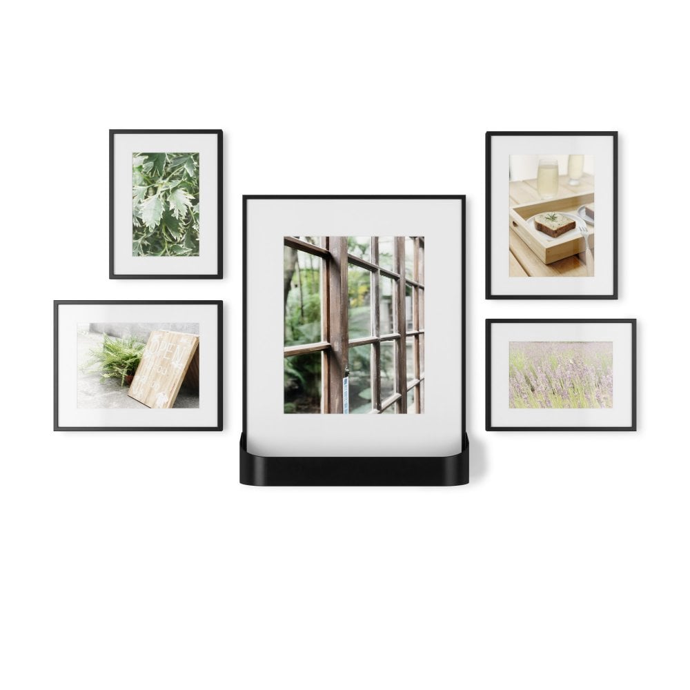 Umbra Set of 5 Black Matinee Gallery Picture Frames