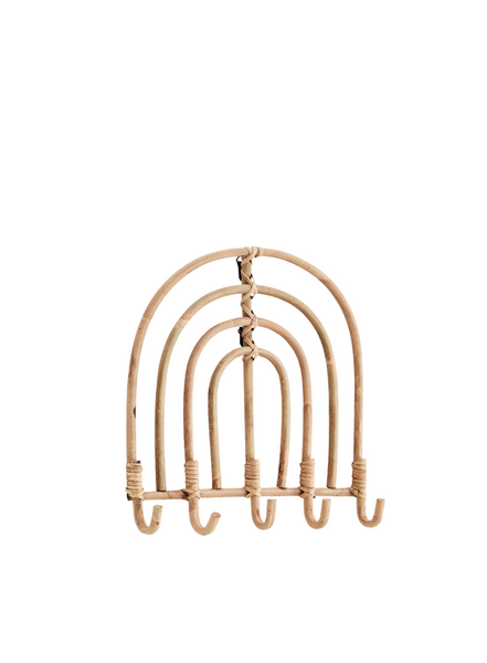 Rattan Arched Coat Rack 5