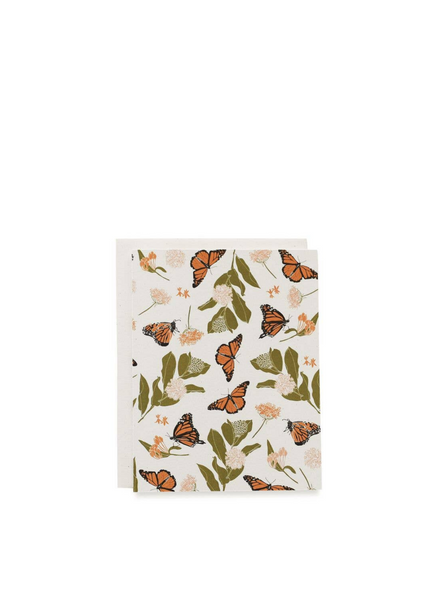 Monarchs + Milkweeds Card