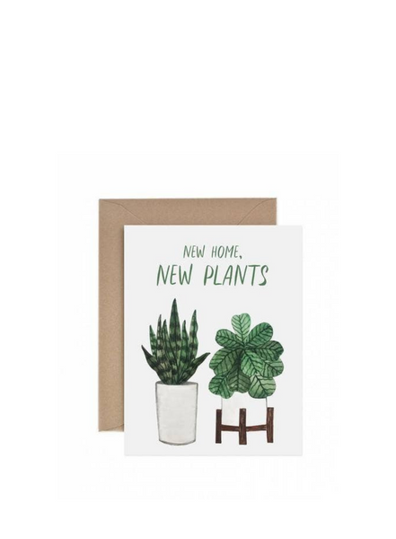 New Home New Plants Housewarming Greeting Card