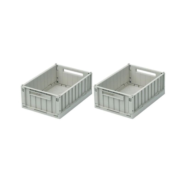 Weston Storage Box Small - 2-Pack Dove Blue