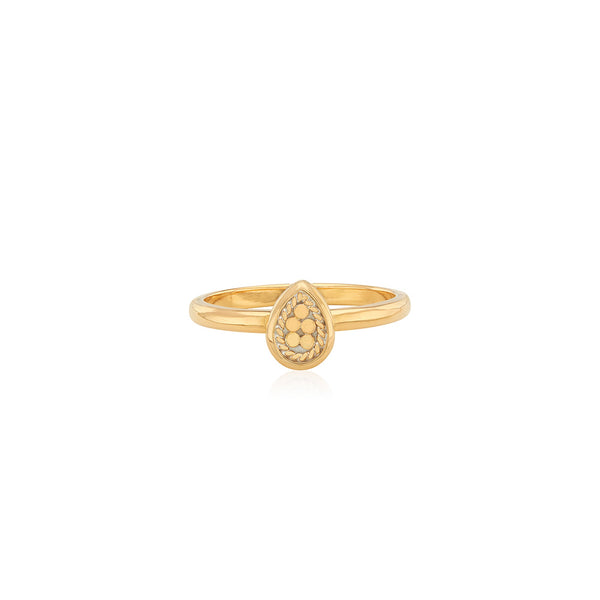 Teardrop Stacking Ring Gold