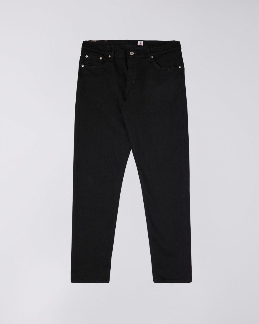 Regular Tapered Jeans - Black Rinsed