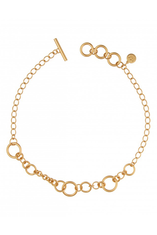 T-Bar Collection Necklace - Gold Plated 46cm