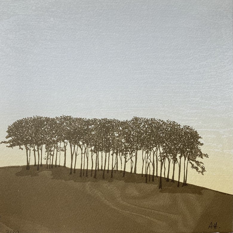 Anna Harley Nearly There Trees Limited Edition Screen Print