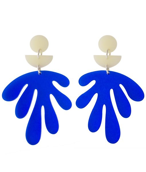 Orella Jewelry Boucles D'oreilles Les Fleurs - Blue 