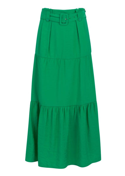 Long Skirt With Belt In Bamboo