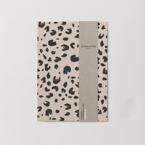 Beige Leopard Notebook