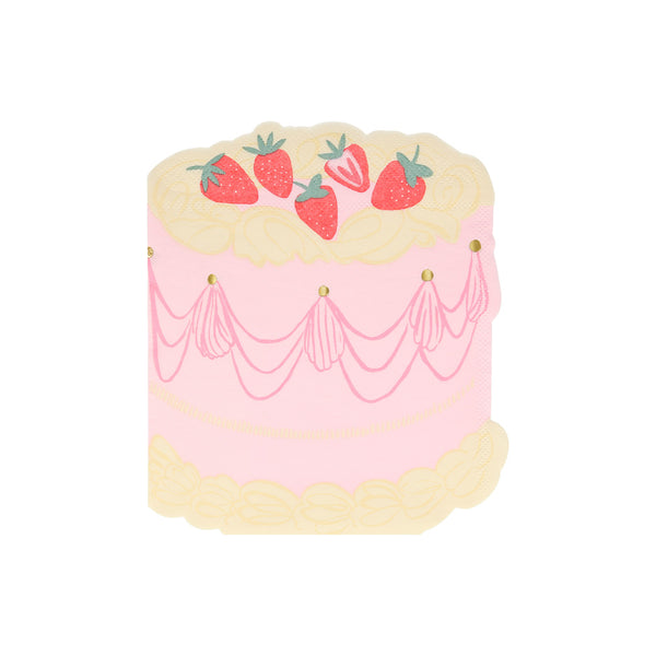 Meri Meri Pink Cake Napkins