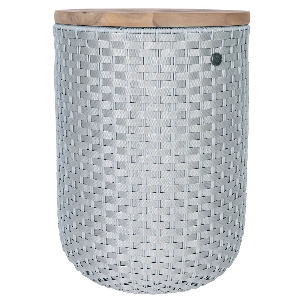 Flint Grey Halo Sit Storage Side Table